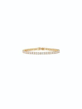 PAVOI 14K GOLD PLATED TENNIS BRACELET, BRAND NEW, SIZE 6.5"